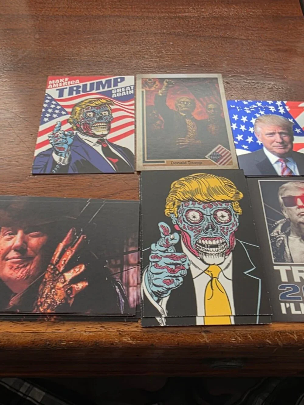 147PC LOT OF VARIOUS DONALD TRUMP COLLECTOR TRADING CARDS